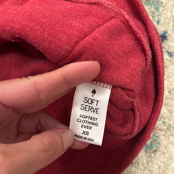 Soft Serve Original Cloud Cotton Zip Up Hoodie Made in USA XS - Picture 4 of 5